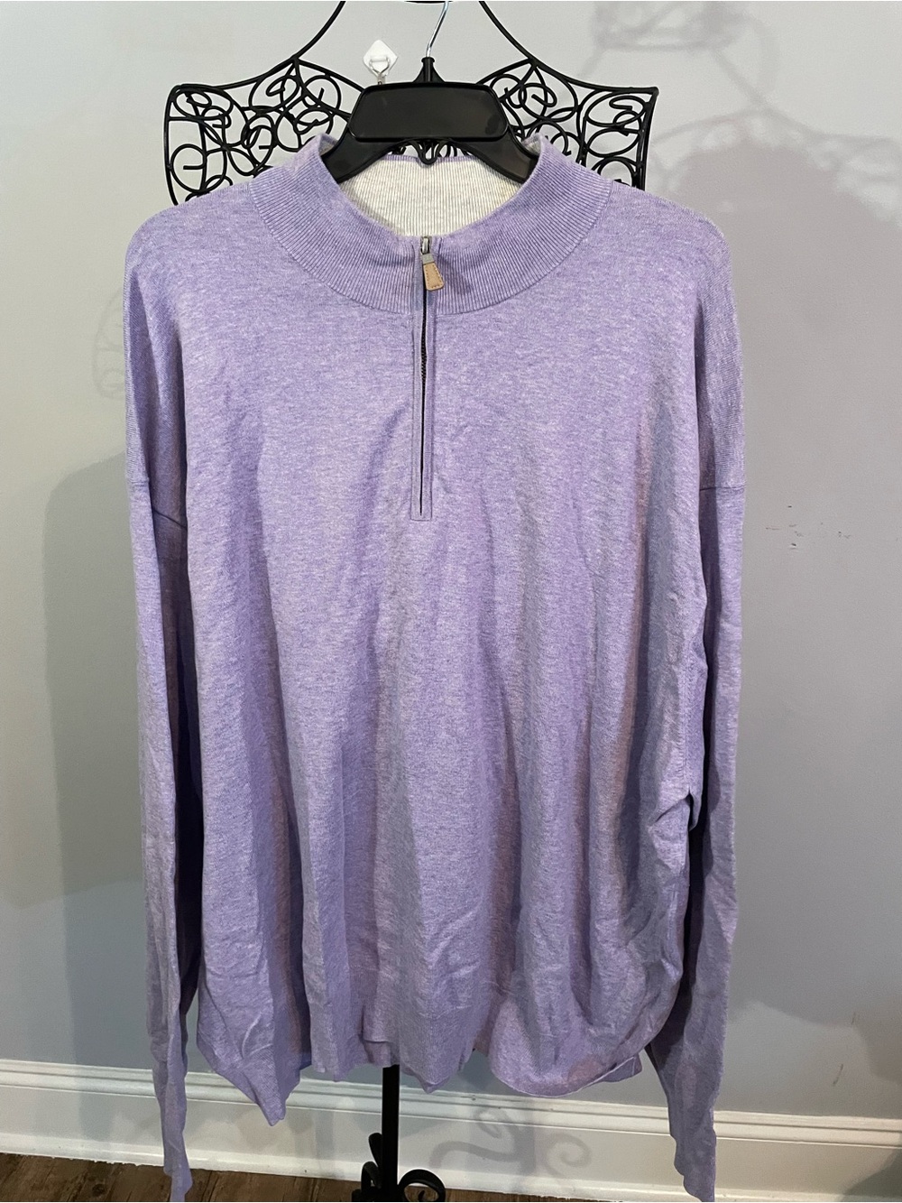 Peter Millar Lavender Half-Zip Pullover